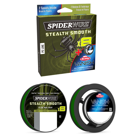 SpiderWire Stealth Smooth 8 and Berkley FC Duo Spool