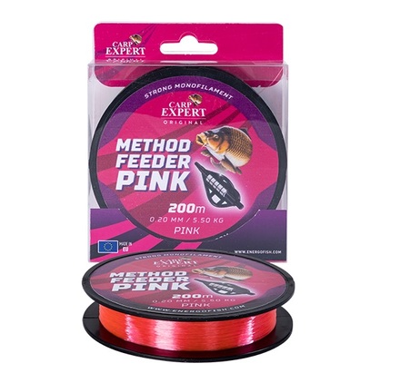 Energo Method Feeder Monofilament Pink 200m