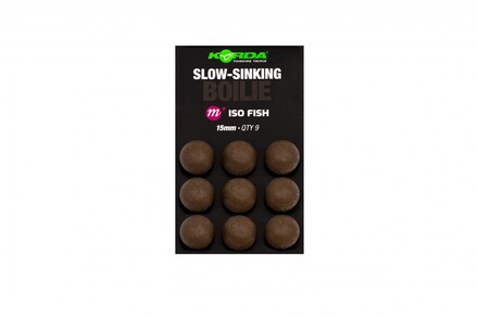 Korda Slow Sinking Imitatie Boilie Wafter ISO Fish 15mm (9 stuks)