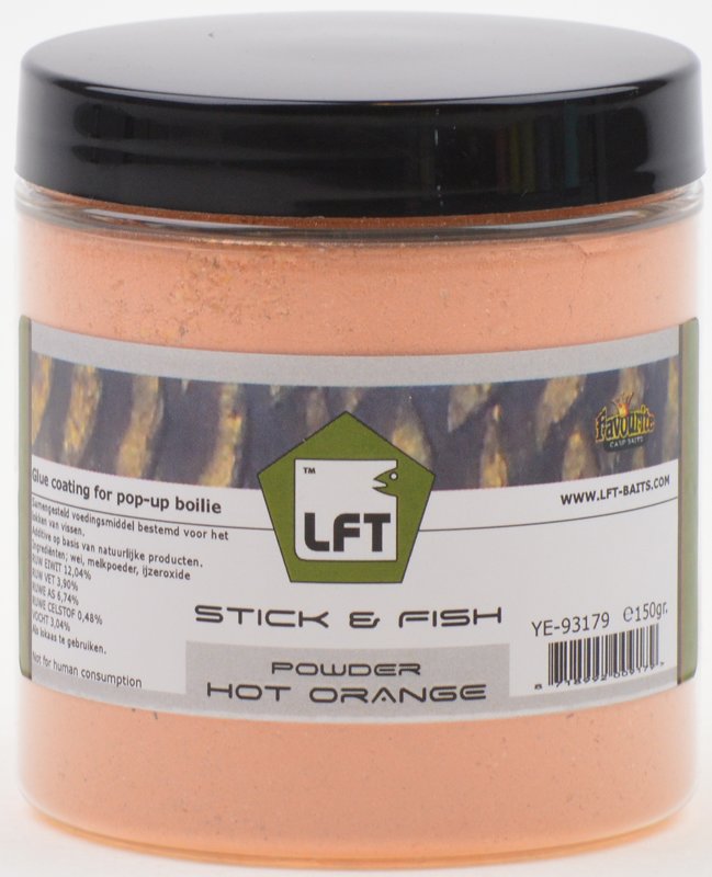 LFT Favourite Stick & Fish Powder Hot Orange Lokvoer (150g)