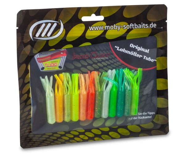 Iron Claw Moby Tube 9cm Softbait Wildmix (8 stuks)