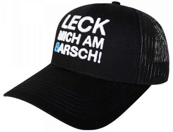 LMAB Cap Trucker Cap ''Leck mich am Barsch'' Black