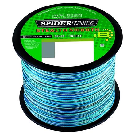 Spiderwire Stealth Smooth 8 Blue Camo Gevlochten Lijn (2000m)