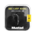 Mustad Long Shank 40 Carp Hooks Pack Karperhaken (6 packages + Multi Box)