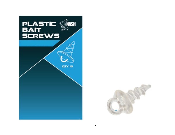 Nash Plastic Bait Screw 13mm (10 Stuks)