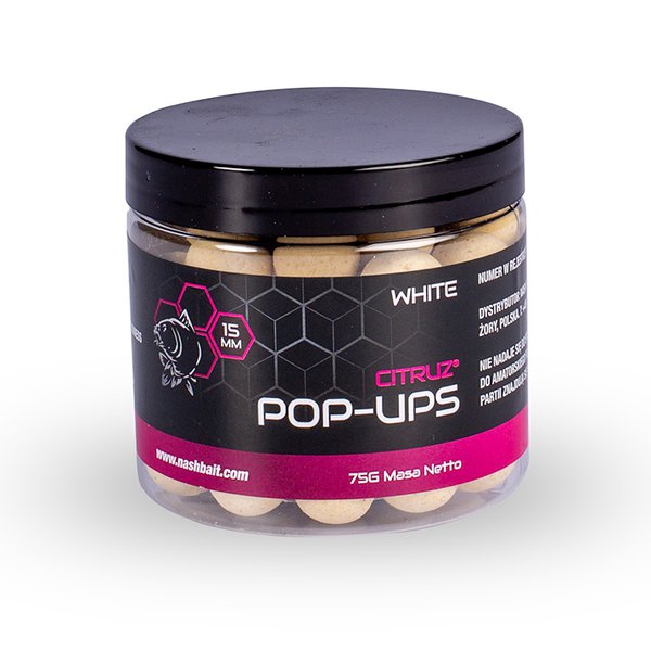 Nash Citruz Pop Ups White 15mm (75g)