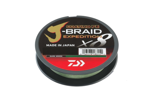 Daiwa J-Braid Expedidtion X8 Gevlochten Lijn Dark Green (3000m)