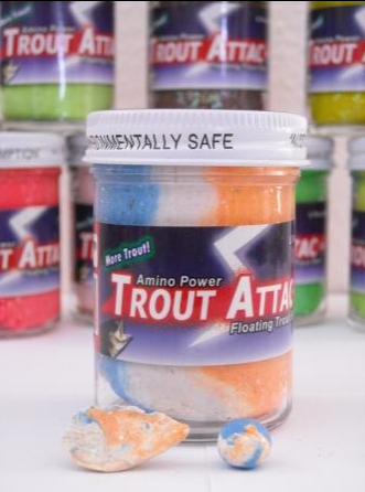 Top Secret Trout Attac 50gr - Strong Garlic Rainbow Orange
