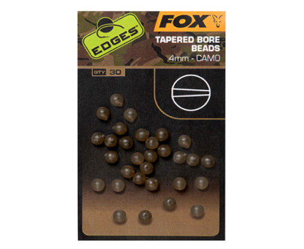 Fox Edges Camo Tapered Bore Beads 4mm (30stuks)