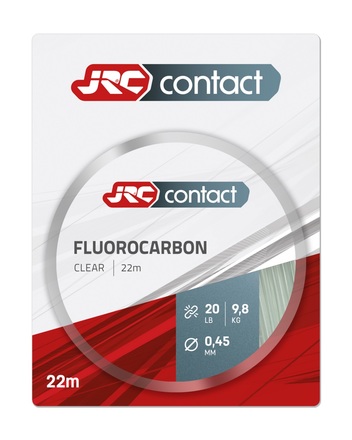 JRC Contact Fluorocarbon Hooklink Clear Karper Onderlijnmateriaal (22m)