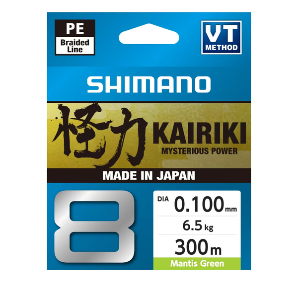 Shimano Kairiki 8 Green Gevlochten Lijn 300m