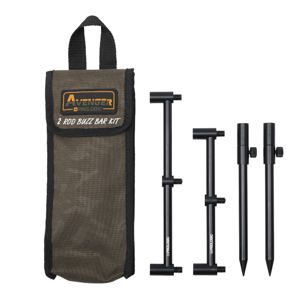 Prologic Avenger Buzz Bar Kit & Carrycase 2-Rod