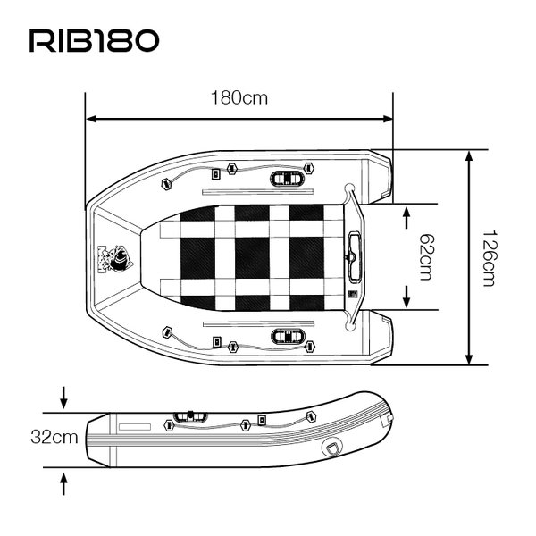 Nash Boat Life Inflatable Rib Rubberboot 180