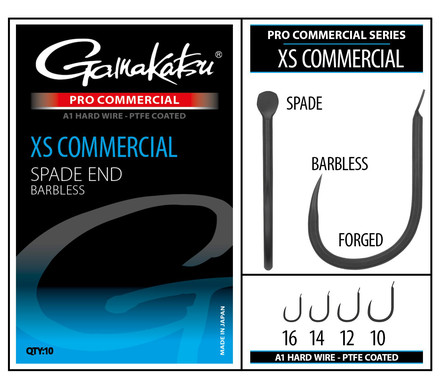 Gamakatsu Pro-C XS Commercial Spade A1 PTFE BL Witvis Haak (10 stuks)