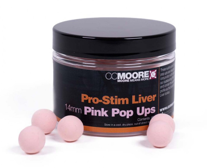 CC Moore Pro-Stim Liver Pop-ups Pink (14mm)