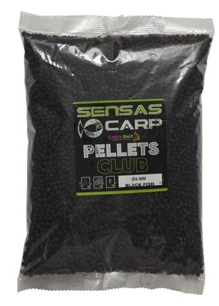 Sensas Pellets Club Zwart Vis 4mm (1kg)