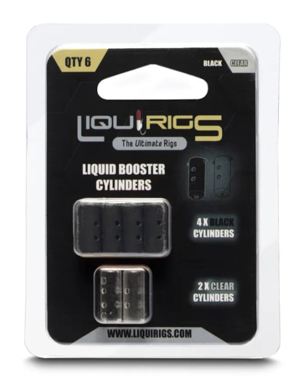 Liquirigs Liquid Booster Cylinders Black & Clear (4+2 stuks)