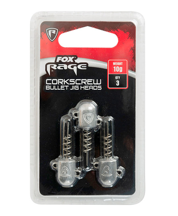 Fox Rage Corkscrew Bullet Jig Heads 5g (3stuks)