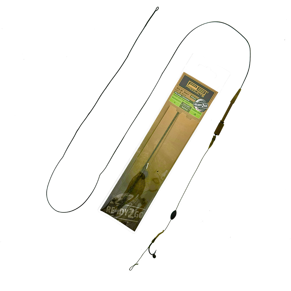 PB Products R2G Inline SR Leader 90 / Shot on the Hook Overloaded Rig Haakmaat 6 (90cm) (2 Stuks)