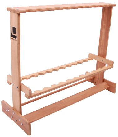 Ultimate 24-Rod Rack Wood