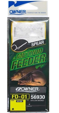 Owner 50188-FD01 Spear Feeder Onderlijnen (10cm) (6 stuks)