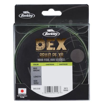 Berkley Dex X8 PE Gevlochten Lijn Chartreuse (300m)