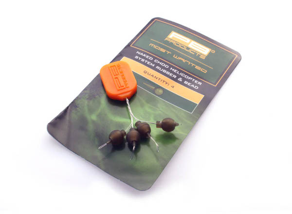 PB Products Naked Chod/Helicopter System Rubber & Bead Weed (4 stuks)