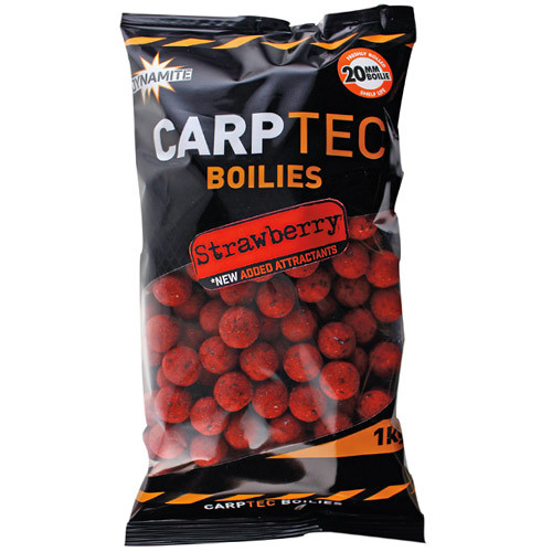 Dynamite Baits CarpTec Boilies 15mm (1kg) - Strawberry
