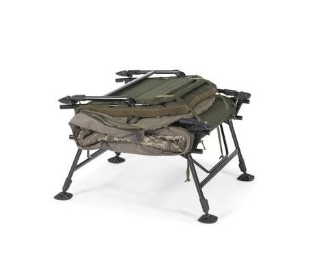 Nash Indulgence HD40 Sleep System 8 Legs Camo Emperor Stretcher (Incl. Dekbed)