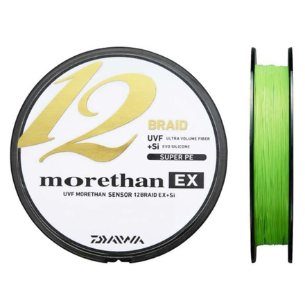 Daiwa Morethan 12 EX+Si Gevlochten Lijn Lime Green 135m