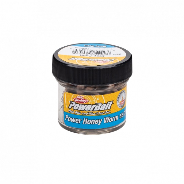 Berkley Power Honey Worms Grey Pearl (2,5cm) (55 stuks)