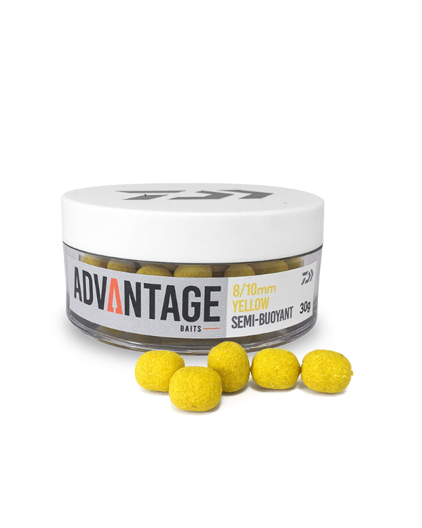 Daiwa Advantage Semi Buoyant Hookbait Yellow 8/10mm (30g)