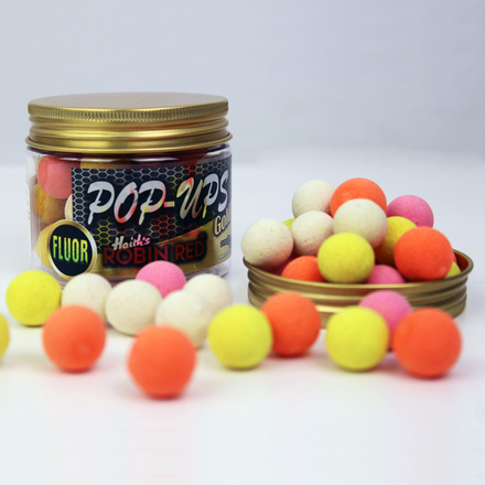 Pro Elite Baits Gold Fluor Pop Ups Robin Red 14-15mm (50g)