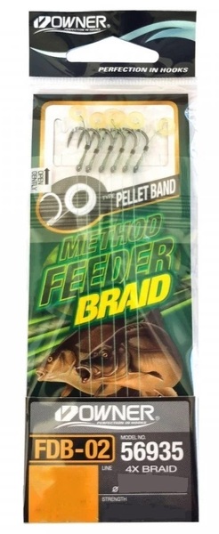 Owner 56935-FDB2 Pel Band Feeder Onderlijnen (6 stuks) (10cm)