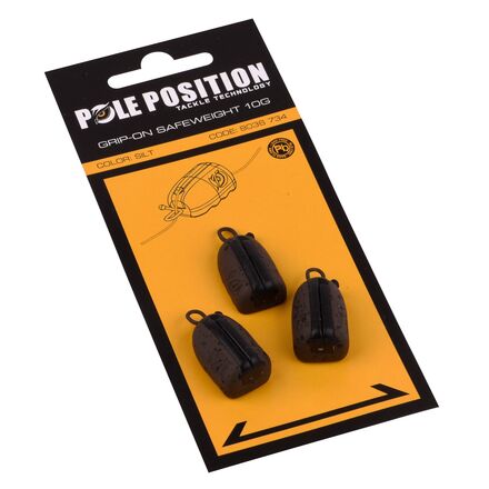 Pole Position Gip-On Safeweight Zinc Karperlood 10g (3 Stuks)