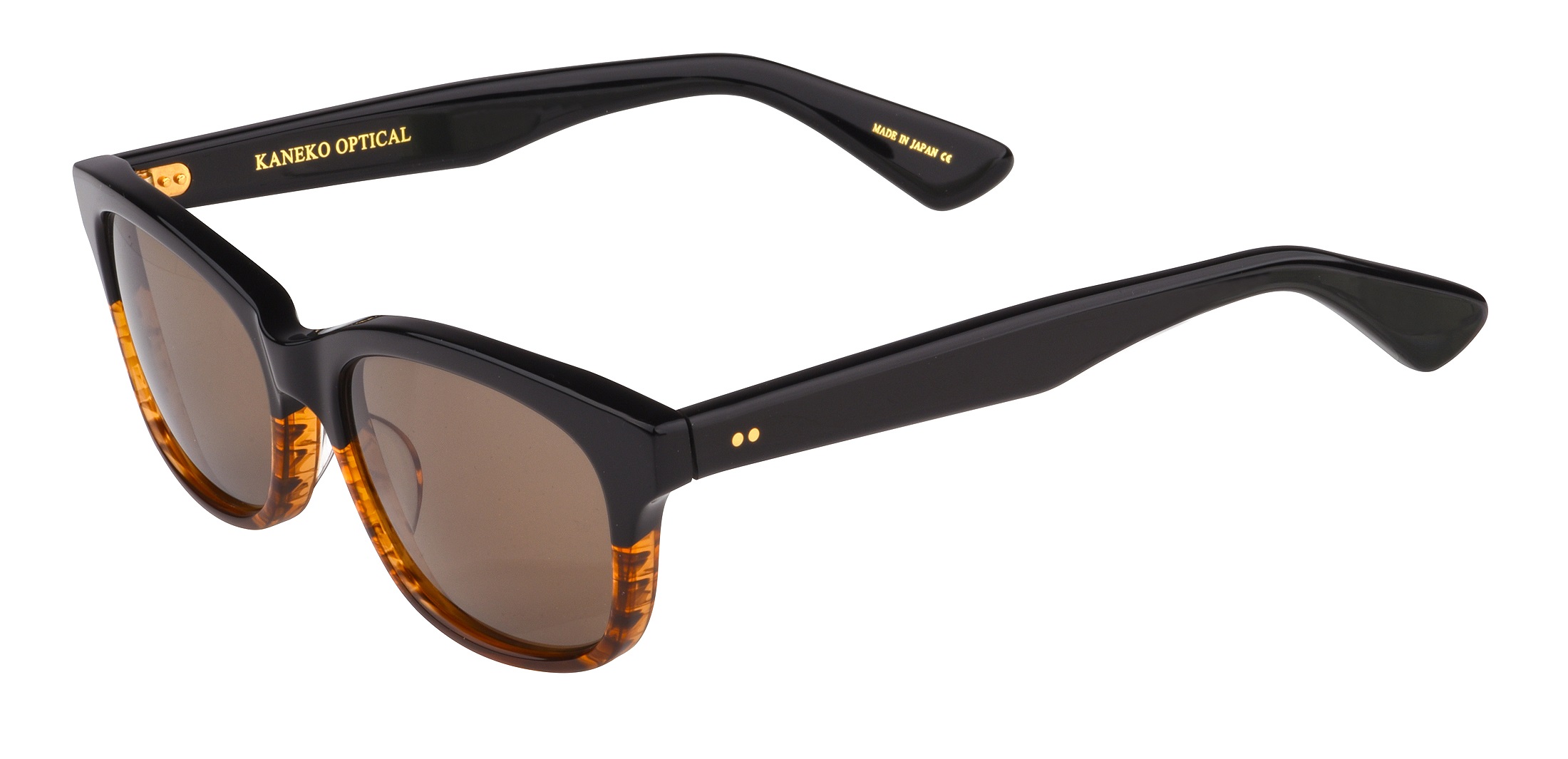 Kaneko Sunglasses KC71/CR39 Black Half/Brown