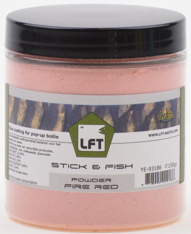 LFT Favourite Stick & Fish Powder Fire Red Lokvoer (150g)