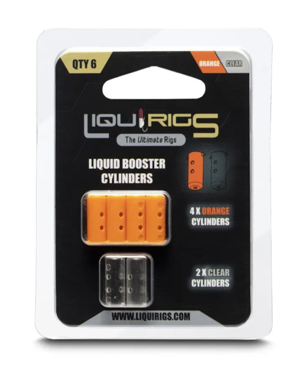 Liquirigs Liquid Booster Cylinders Orange & Clear (4+2 stuks)