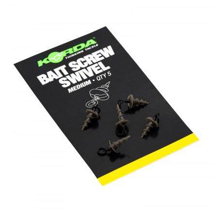 Korda Micro Ring Swivel Bait Screw Medium (5 stuks)