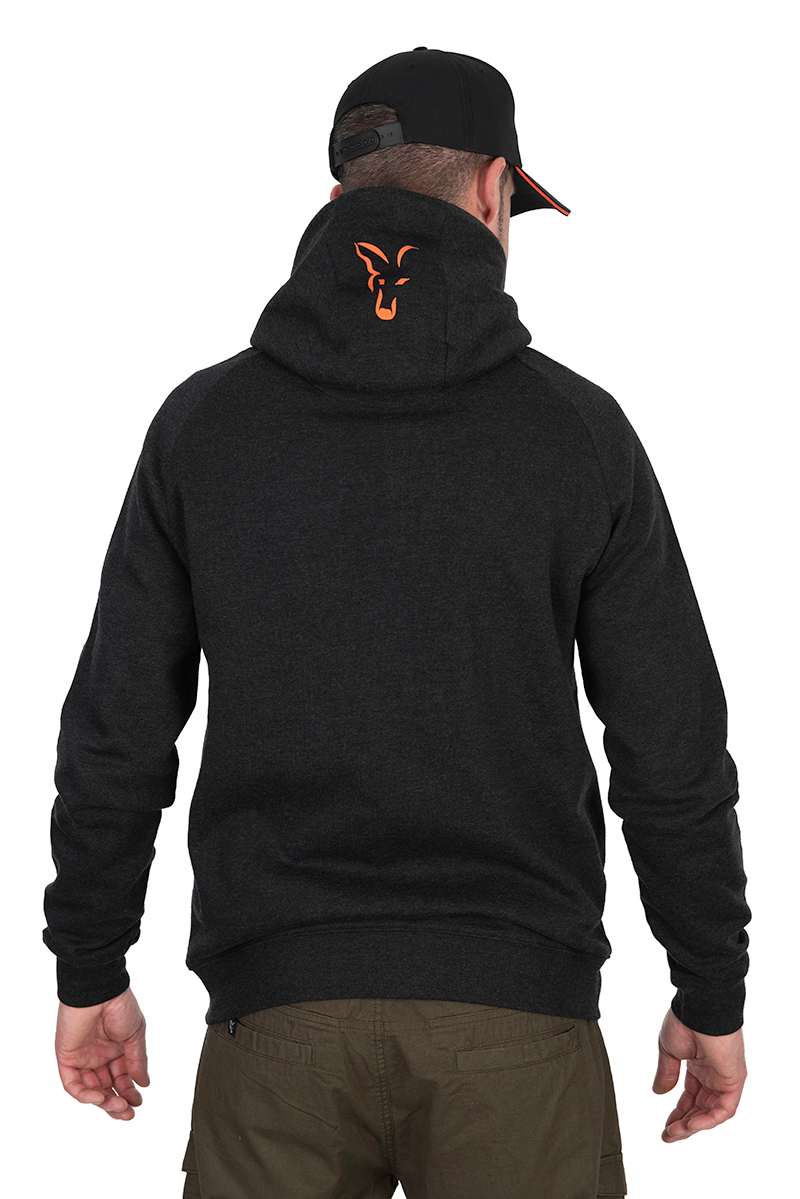 Fox Collection LW Hoody Black & Orange Vis Trui