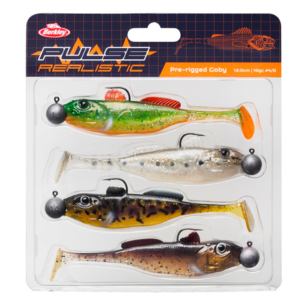 Berkley Pulse Prerigged Realistic Goby 7cm (4 stuks)