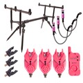 Ultimate E-Tension Pink Bite Alarm/Rodpod Set