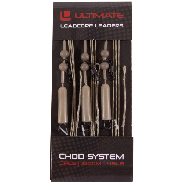 Ultimate Leadcore Leader with Chod System, 3 stuks