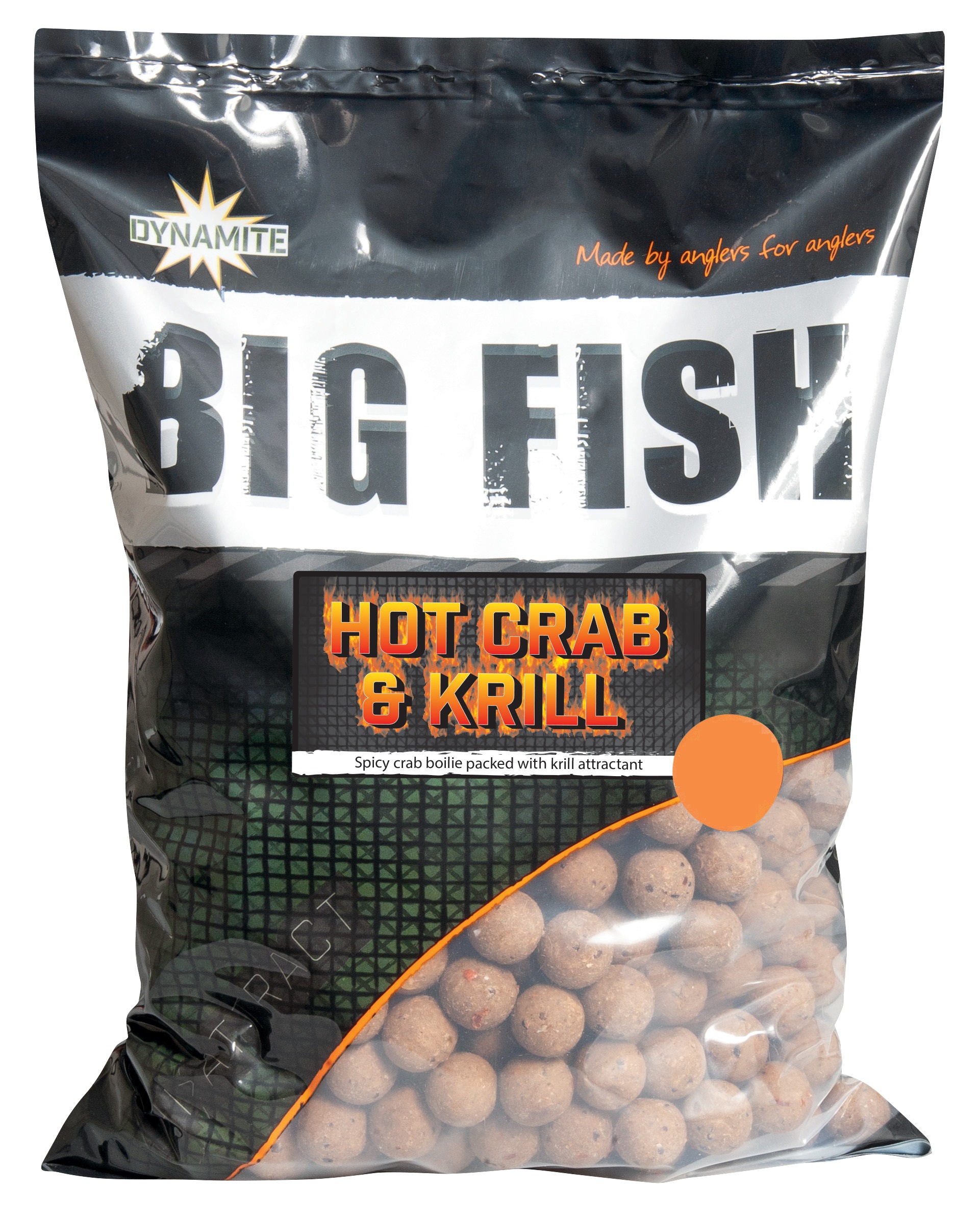 Dynamite Baits Hot Crab & Krill Boilies 15mm (1.8kg)