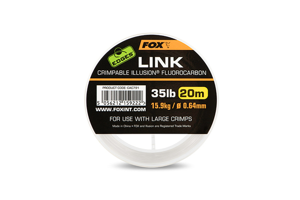 Fox Edges Link Illusion Fluorocarbon Karper Onderlijnmateriaal (20m)