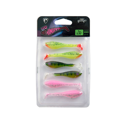 Fox Rage Mini Fry UV Mixed Colour Pack 6pcs