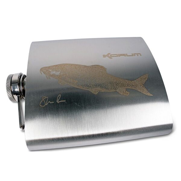 Korum Classic Hip Flask Barbel 7oz/200ml - Fles