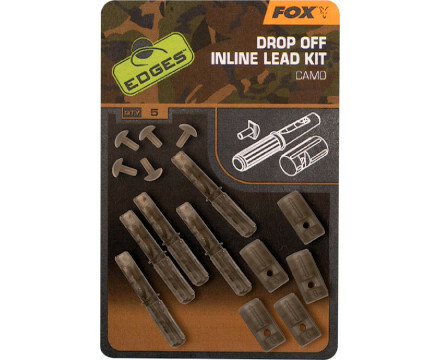 Fox Edges Camo Inline Lead Drop Off Kit (5stuks)