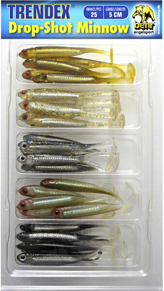 Behr Trendex Drop Shot Minnow Pack - 5cm