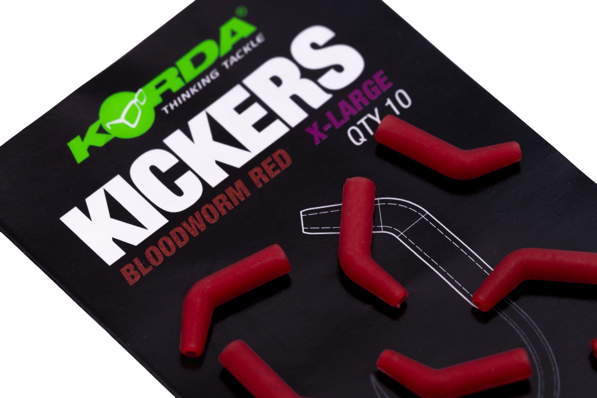 Korda Kickers Bloodworm Red X-Large